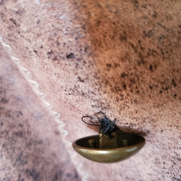 Le Chateau False Suede XXS Belted Coat Faux Fur Collar and Lining - Picture 14 of 16